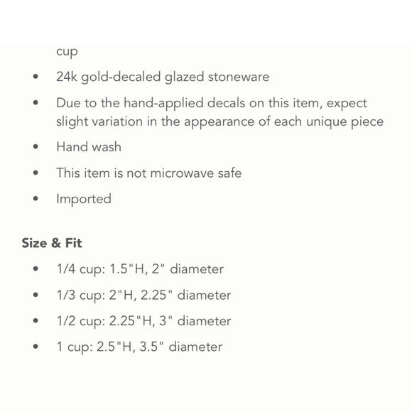 Anthropologie Festive Bistro Tile Nesting Measuring Cups Set of 4 - Picture 5 of 5